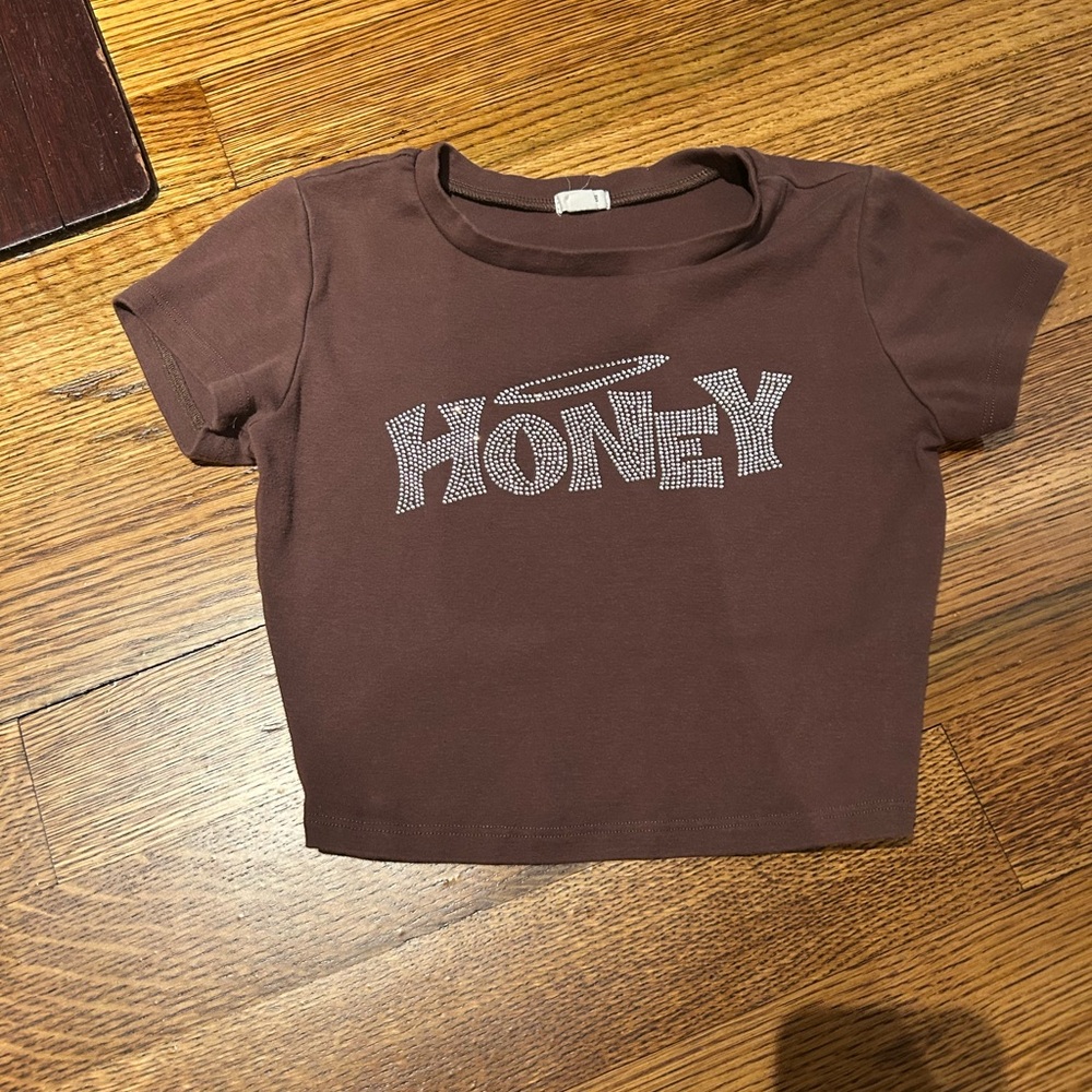 Garage Brown Crop Top